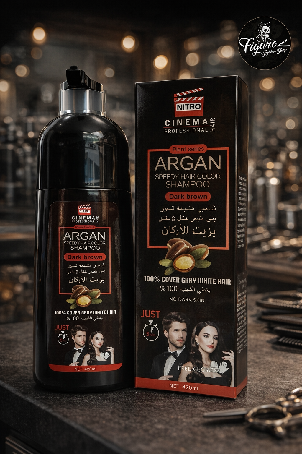 Shampoo cubre canas