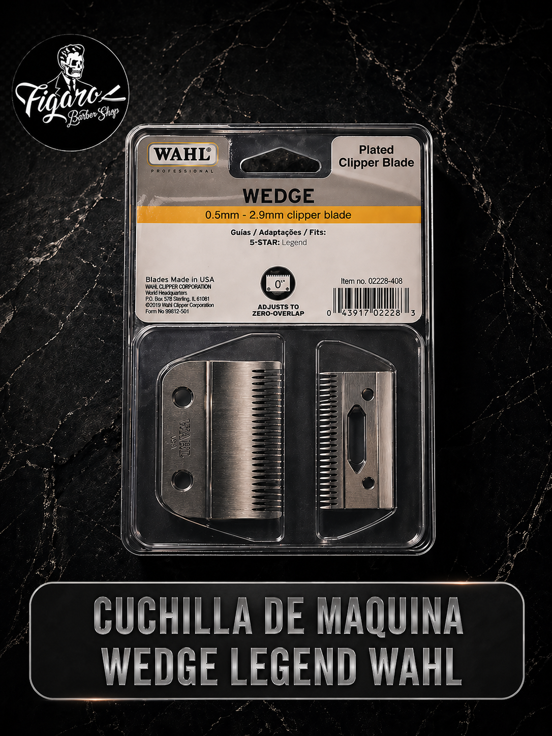 cuchilla de maquina wedge legend